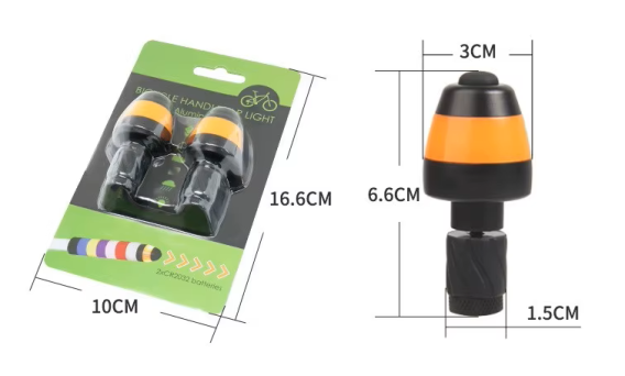 LED Handlebar Plug Light - Safety Turn Signal Accessories